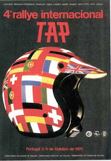 4º Rali Internacional TAP 1970
Del 2 al 5 de Octubre • Automóvel Club de Portugal •
Superficie: asfalto - tierra.

El Rally tenia un total de 205.50 km cronometrados, desconocemos en cuantos tramos especiales se dividian.

Tomaron la salida un mínimo de 133 equipos, finalizaron 33.
Palabras clave: Portugal;1970