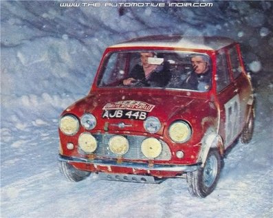 Timo Mäkinen - Paul Easter
34º Rallye Automobile de Monte-Carlo 1965. Mini Cooper S 1275 (AJB 44B). Clasificado 1º.

Del 16 al 25 de Enero, Monte-Carlo.
Superficie: asfalto - nieve.

Se inscribieron 275 equipos, tomaron la salida 237, finalizaron 35.@
Palabras clave: Timo_Makinen;Paul_Easter;Mini;Cooper;S;Montecarlo;Nieve;1965