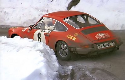 Björn Waldegård - Lars Helmér
39º Rallye Automobile de Monte-Carlo 1970. Porsche 911 S (S-T 5704). Clasificado 1º.

Del 16 al 24 de Enero, Monte Carlo.
Superficie: asfalto - nieve

El Rally constaba de un total de 405.50 km cronometrados.

Se inscribieron 232 equipos, tomaron la salida 184, finalizaron 77.@
Palabras clave: Bjorn_Waldegard;Montecarlo;Porsche;1970;nieve