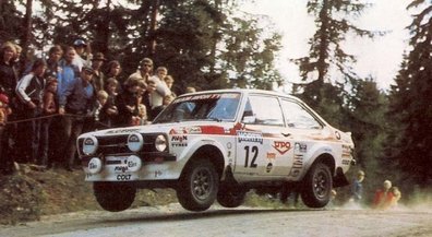 Pentti Airikkala - Risto Virtanen
26º Jyväskylän Suurajot - Rally of the 1000 Lakes 1976. Ford Escort RS 1800 MKII. Clasificado 2º.

Del 27 al 29 de Agosto, Jyväskylä.
Superficie: tierra.

El Rally tenia un total de 1475.00 km de los que 427.80 km divididos en 45 tramos eran especiales.

Se inscribieron 96 participantes, tomaron la salida 91, finalizaron 48.@
Palabras clave: Pentti_Airikkala;Risto_Virtanen;Ford;Escort;Finlandia;1976