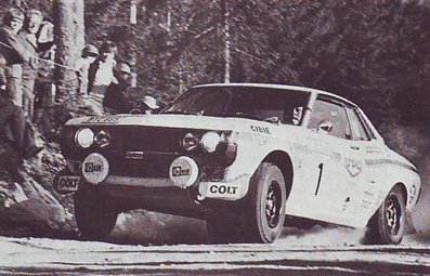 Hannu Mikkola - Arne Hertz
26º Jyväskylän Suurajot - Rally of the 1000 Lakes 1976. Toyota Celica 2000 GT (RA21). Clasificado 3º.

Del 27 al 29 de Agosto, Jyväskylä.
Superficie: tierra.

El Rally tenia un total de 1475.00 km de los que 427.80 km divididos en 45 tramos eran especiales.

Se inscribieron 96 participantes, tomaron la salida 91, finalizaron 48.@
Palabras clave: Hannu_Olavi_Mikkola;Arne_Hertz;Toyota;Celica;Finlandia;1976