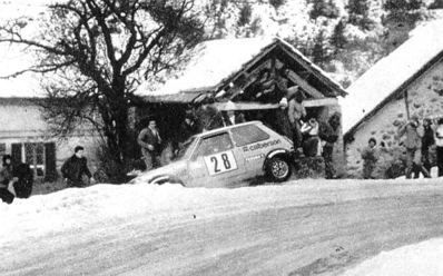 Bruno Saby - Michel Guégan
47º Rallye Automobile de Monte-Carlo 1979. Renault 5 Alpine (6344 HC 92). Clasificado 94º.

Del 20 al 26 de Enero, Monte-Carlo.
Superficie: asfalto - nieve - hielo.

El Rally tenia un total de 2554.00 km de los que 619.00 km divididos en 30 tramos eran especiales (1 de ellos fue cancelado SS13 St Barthelemy de 19 Km).

Se inscribieron 255 equipos, tomaron la salida 233, finalizaron 84.@
Palabras clave: ;Montecarlo;Renault;Alpine;Nieve;Crash;1979