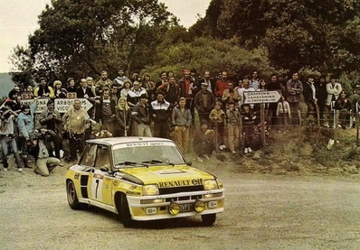Jean Ragnotti - Jean-Marc Andrié
26º Tour de Corse - Rallye de France 1982. Renault 5 Turbo (50 VP 91). Clasificado 1º.

Del 6 al 8 de Mayo, Ajaccio, Córcega, Francia.
Superficie: asfalto.

El Rally tenia un total de 1616.70 km de los que 1176.10 km divididos en 27 tramos eran especiales.

Se inscribieron 181 equipos, tomaron la salida 177, finalizaron 47.@
Palabras clave: ;Renault;Turbo;Corcega;1982;Corse