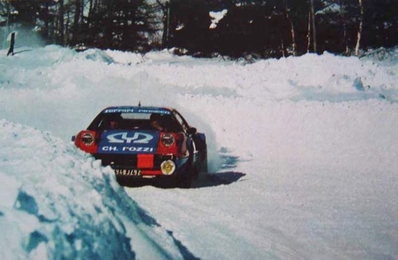Jean-Claude Andruet -Michèle Espinos-Petit (Biche)
50º Rallye Automobile de Monte-Carlo 1982. Ferrari 308 GTB.  Abandonó por accidente en SS6 Col des Garcinets de 22.87 km.

En esta foto reconociendo tramos con el coche 