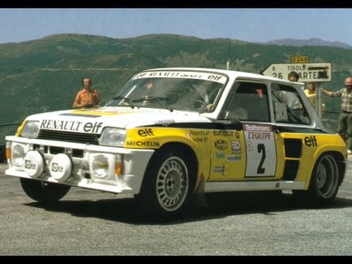 Renault 5 Turbo "Tour de Corse" 
Placa 1465 XD 91

Jean Ragnotti - Jean-Marc Andrié
27º Tour de Corse - Rallye de France 1983.
Abandonó al chocar con una vaca en SS15 Chiatra - Ponte Nuovo de 64.80 km.

Del 5 al 7 de Mayo, Ajaccio, Córcega, Francia.
Superficie: asfalto.

El Rally tenia un total de 1715.10 km de los que 1066.10 km divididos en 32 tramos eran especiales.

Tomaron la salida 178 equipos, finalizaron 57.
Palabras clave: Jean_Ragnotti;Jean-Marc_Andrie;Renault;Turbo;Corcega;1983;Grupo_B;Corse