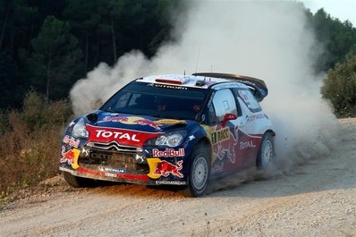 Sébastien Loeb - Daniel Elena
47º RallyRACC Catalunya - Costa Daurada 2011. Citröen DS3 WRC (BK-317-DW). Clasificado 1º, obteniendo el Campeonato del Mundo de Marcas para Citröen.
Citroën Total WRT

Del 20 al 23 de Octubre, Salou, Tarragona, Catalunya, España.
Superficie: asfalto -tierra.

El Rally constaba de 3 etapas con un total de 1589.90 km de los que 406.52 km divididos en tramos eran cronometrados.

Tomaron las salida 58 equipos, finalizaron 44.
@
Palabras clave: Citroen;DS3;WRC;Catalunya;2011;España;Spain