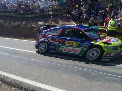 Mikko Hirvonen - Jarmo Lehtinen
45º Rally Catalunya Cosata-Daurada 03-10-2009. Ford Focus RS WRC 09. Clasificado 3º.
Tramo; El Priorat - Ribera dÂ´Ebre de 38,27 km.
Recta después del cruce El Molar.  
Palabras clave: Mikko_Hirvonen;Jarmo_Lehtinen;Ford;Focus;RS;WRC;Catalunya;2009;cruce_molar