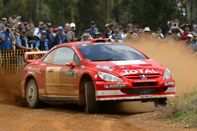 Marcus Grönholm - Timo Rautiainen
17º Rally de Australia 2004. Peugeot 307WRC. Retirado por salida de pista.
Palabras clave: ;Timo_Rautiainen;Peugeot;WRC;Australia;2004