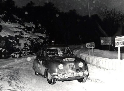 Erik Carlsson - Gunnar Palm
34º Rallye Automobile de Monte-Carlo 1965. Saab 96 Sport. Clasificado 20º.

Del 16 al 25 de Enero, Monte-Carlo.
Superficie: asfalto - nieve.

Se inscribieron 275 equipos, tomaron la salida 237, finalizaron 35.@
Palabras clave: Erik_Carlsson;Gunnar_Palm;Saab;Montecarlo;1965;nieve