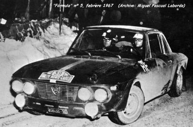 Ove Andersson - John Davenport
36º Rallye Automobile de Monte-Carlo 1967. Lancia Fulvia 1.3 Coupé HF (TO 858490). Clasificado 2º.

Del 14 al 20 de Enero, Monaco.
Superficie: asfalto - nieve.

Se inscribieron 221 equipos, tomaron la salida 195, finalizaron 92.@
Palabras clave: Ove_Andersson;John_Davenport;Lancia;Fulvia;Montecarlo;1967;nieve