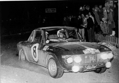 Ove Andersson - John Davenport
37º Rallye Automobile Monte-Carlo 1968. Lancia Fulvia 1.3 Coupé HF (TO 970377). Clasificado 6º.

Del 20 al 25 de Enero, Monte-Carlo.
Superficie: asfalto - nieve.
Tomaron la salida 200 equipos, finalizaron 79.@
Palabras clave: Ove_Andersson;John_Davenport;Lancia;Fulvia;Coupé;Montecarlo;1968