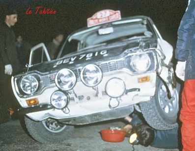Asistencia en el 38º Rallye Automobile de Monte-Carlo de 1969
En el Ford Escort Twin Cam (BEV 781G) de Hannu Mikkola - Jim Porter. Abandonó por accidente.

Del 17 al 24 de Enero, Monte-Carlo.
Superficie: asfalto - nieve.

El Rally tenia un total de 225.00 km cronometrados.

Se inscribieron 211 equipos, tomaron la salida 183, finalizaron 44.@
Palabras clave: ;Ford;Escort;MKI;Montecarlo;Asistencias;1969