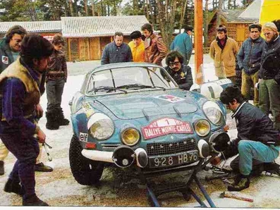 Asistencia en el 41º Rally Monte-Carlo 1972
En el Alpine-Renault A110 1600 (929 HB 76) de Jean-Luc Thérier - Claude Roure. Abandonó por accidente.

Del 21 al 28 de Enero, Monte-Carlo.
Superficie: asfalto - nieve.

El Rally constaba de 2 etapas y 437.50 km cronometrados divididos en 16 tramos especiales.

Se inscribieron 299 equipos, tomaron la salida 264, finalizaron 40.@
Palabras clave: ;Renault;Alpine;A110;Montecarlo;Asistencias;1972