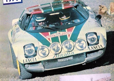 Sandro Munari - Silvio Maiga
44º Rallye Automobile de Monte-Carlo 1976. Lancia Stratos HF (TO M54374). Clasificado 1º.

Del 17 al 24 de Enero, Monte-Carlo.
Superficie: asfalto - nieve.

El Rally tenia un total de 4500 km de los que 530.50 km divididos en 23 tramos eran especiales.

Se inscribieron 163 equipos, tomaron la salida 148, finalizaron 84.@
Palabras clave: Sandro_Munari;Silvio_Maiga;Lancia;Stratos;Montecarlo;1976
