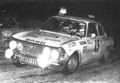 Bernard Béguin - Jean-François Fauchille
44º Rallye Automobile de Monte-Carlo 1976. Alfa Romeo 2000 GTV (9578 QG 64). Clasificado 10º.

Del 17 al 24 de Enero, Monte-Carlo.
Superficie: asfalto - nieve.

El Rally tenia un total de 4500 km de los que 530.50 km divididos en 23 tramos eran especiales.

Se inscribieron 163 equipos, tomaron la salida 148, finalizaron 84.@
Palabras clave: ;Alfa_Romeo;Alfa_Romeo;2000;GTV;Montecarlo;nieve;1976