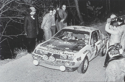 Jean-Pierre Nicolas - Vincent Laverne
44º Rallye Automobile de Monte-Carlo 1976. Alpine-Renault A310 (6722 JB 76). Abandonó por el diferencial del coche quedando clasificado 49º.

Del 17 al 24 de Enero, Monte-Carlo.
Superficie: asfalto - nieve.
El Rally tenia un total de 4500.00 km de los que 530.50 km divididos en 23 tramos eran especiales.
Se inscribieron 163 equipos, tomaron la salida 148, finalizaron 84.@
Palabras clave: ;Renault;Alpine;A310;Montecarlo;1976