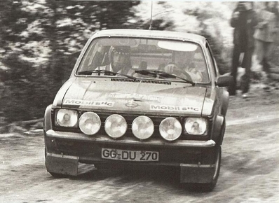 Anders Kulläng - Claes-Göran Andersson
44º Rallye Automobile de Monte-Carlo 1976. Opel Kadett GT/E (GG-DU 270). Abandonó por la bomba de aceite en SS14 Lantosque - La Cabanette de 20 Km.

Del 17 al 24 de Enero, Monte-Carlo.
Superficie: asfalto - nieve.

El Rally tenia un total de 4500 km de los que 530.50 km divididos en 23 tramos eran especiales.

Se inscribieron 163 equipos, tomaron la salida 148, finalizaron 84.@
Palabras clave: ;Opel;Kadett;GT/E;Montecarlo;1976