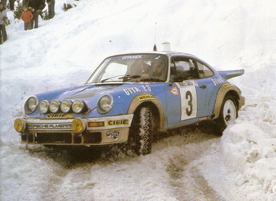 Jean-Pierre Nicolas - Vincent Laverne
46º Rallye Automobile de Monte-Carlo 1978. Porsche 911 Carrera (8737 RG 34). Clasificado 1º.

Del 21 al 27 de Enero, Monte-Carlo.
Superficie: asfalto - nieve.

El Rally tenia un total de 4600 km de los que 570 km divididos en 29 tramos eran especiales (5 de ellas fueron canceladas SS8 Col du Fanget de 10 Km, SS10 Serre Chevalier de 10 Km, SS11 Col du Lautaret de 15 Km, SS14 Saint Pierreville de 16 Km y SS15 Burzet de 44 Km).

Se inscribieron 231 equipos, tomaron la salida 216, finalizaron 129.@
Palabras clave: ;Porsche;Montecarlo;1978;nieve