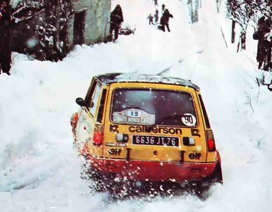 Jean Ragnotti - Jean-Marc Andrie 
46º Rallye Automobile de Monte-Carlo 1978. Renault 5 Alpine (6636 JT 76). Clasificado 2º.

Del 21 al 27 de Enero, Monte-Carlo.
Superficie: asfalto - nieve.

El Rally tenia un total de 4600 km de los que 570 km divididos en 29 tramos eran especiales (5 de ellas fueron canceladas SS8 Col du Fanget de 10 Km, SS10 Serre Chevalier de 10 Km, SS11 Col du Lautaret de 15 Km, SS14 Saint Pierreville de 16 Km y SS15 Burzet de 44 Km).

Se inscribieron 231 equipos, tomaron la salida 216, finalizaron 129.@
Palabras clave: ;Renault;Alpine;Montecarlo;nieve;1978