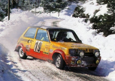 Jean Ragnotti - Jean-Marc Andrie 
46º Rallye Automobile de Monte-Carlo 1978. Renault 5 Alpine (6636 JT 76). Clasificado 2º.

Del 21 al 27 de Enero, Monte-Carlo.
Superficie: asfalto - nieve.

El Rally tenia un total de 4600 km de los que 570 km divididos en 29 tramos eran especiales (5 de ellas fueron canceladas SS8 Col du Fanget de 10 Km, SS10 Serre Chevalier de 10 Km, SS11 Col du Lautaret de 15 Km, SS14 Saint Pierreville de 16 Km y SS15 Burzet de 44 Km).

Se inscribieron 231 equipos, tomaron la salida 216, finalizaron 129.@
Palabras clave: ;Renault;Alpine;Montecarlo;nieve;1978
