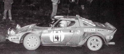 Bernard Darniche - Alain Mahé
47º Rallye Automobile de Monte-Carlo 1979. Lancia Stratos HF (TO R06880). Clasificado 1º.
Team Chardonnet

Del 20 al 26 de Enero, Monte-Carlo.
Superficie: asfalto - nieve.

El Rally tenia un total de 2554.00 km de los que 619.00 km divididos en 30 tramos eran especiales (1 de ellos fue cancelado SS13 St Barthelemy de 19 Km).

Se inscribieron 255 equipos, tomaron la salida 233, finalizaron 84.@
Palabras clave: Lancia;Stratos;Montecarlo;1979