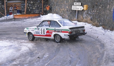 Bernard Béguin - Philippe Ozoux
47º Rallye Automobile de Monte-Carlo 1979. Ford Escort RS 2000 MKII (KO-DD 961). Clasificado 16º.

Del 20 al 26 de Enero, Monte-Carlo.
Superficie: asfalto - nieve.

El Rally tenia un total de 4840 km de los que 619 km divididos en 30 tramos, eran especiales (1 de ellos fue cancelado SS13 St Barthelemy de 19 Km).

Se inscribieron 255 equipos, tomaron la salida 233, finalizaron 84.@
Palabras clave: ;Philippe_Ozoux;Ford;Escort;RS;2000;Montecarlo;nieve;1979