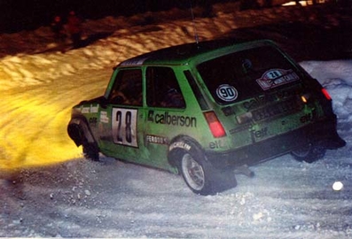Bruno Saby - Michel Guegan
47º Rallye Automobile de Monte-Carlo 1979. Renault 5 Alpine (6344 HC 92). Clasificado 94º.

Del 20 al 26 de Enero, Monte-Carlo.
Superficie: asfalto - nieve - hielo.

El Rally tenia un total de 2554.00 km de los que 619.00 km divididos en 30 tramos eran especiales (1 de ellos fue cancelado SS13 St Barthelemy de 19 Km).

Se inscribieron 255 equipos, tomaron la salida 233, finalizaron 84.@
Palabras clave: ;Renault;Alpine;Montecarlo;nieve;1979