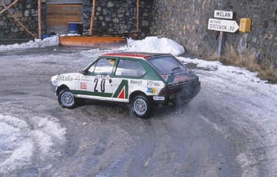 Attilio Bettega - Maurizio Perissinot
47º Rallye Automobile de Monte-Carlo 1979. Fiat Ritmo 75 Abarth (TO S97074). Abandonó por motor en SS7 Pont des Miolans de 22.00 Km.

Del 20 al 26 de Enero, Monte-Carlo.
Superficie: asfalto - nieve - hielo.

El Rally tenia un total de 2554.00 km de los que 619.00 km divididos en 30 tramos eran especiales (1 de ellos fue cancelado SS13 St Barthelemy de 19 Km).

Se inscribieron 255 equipos, tomaron la salida 233, finalizaron 84.@
Palabras clave: ;Fiat;Ritmo;Abarth;nieve;Montecarlo;1979