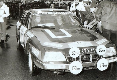 Achim Warmbold - Philippe Alessandrini
47º Rallye Automobile de Monte-Carlo 1979. Citröen CX 2500 Diesel (888 CFA 75). Excluido, desconocemos el motivo.

Del 20 al 26 de Enero, Monte-Carlo.
Superficie: asfalto - nieve.

El Rally tenia un total de 4840 km de los que 619 km divididos en 30 tramos, eran especiales (1 de ellos fue cancelado SS13 St Barthelemy de 19 Km).

Se inscribieron 255 equipos, tomaron la salida 233, finalizaron 84.@
Palabras clave: ;Citroen;CX;Diesel;1979