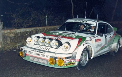 Bernard Béguin - Jean-Jacques Lenne
48º Rallye Automobile de Monte-Carlo 1980. Porsche 911 SC (3587 UV 38). Abandonó por accidente en SS19 St Geniez - Le Planas de 35.00 km.

Del 19 al 25 de Enero, Monte-Carlo.
Superficie: asfalto - nieve.

El Rally tenia un total de 3063.30 km de los que 695.30 km divididos en 33 tramos eran especiales, (4 de ellas fueron canceladas SS17 Pont du Fosse - Romette de 21 Km, SS20 Col du Corobin de 15 Km, SS32 Pont des Miolans - St Auban 2 de 24 Km y SS33 Roquesteron - Boyon 3 de 18 Km).

Se inscribieron 255 equipos, tomaron la salida 237, finalizaron 88.@
Palabras clave: ;Porsche;SC;Montecarlo;1980