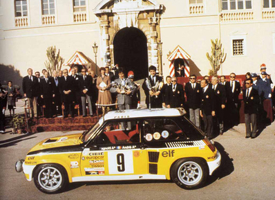 Jean Ragnotti - Jean-Marc Andrie 
49º Rallye Automobile de Monte-Carlo 1981. Renault 5 Turbo (440 VB 91). Clasificado 1º.
Renault Elf

Jean Ragnotti y Jean-Luc Thérier lucharon durante toda la prueba para mantenerse en la primera posición, hasta que en el primer tramo de la última etapa, SS25 Moulinet - La Bollène 2 (Turini) de 22.00 km, y durante su descenso, unos energúmenos tiraron nieve en una de las curvas justo antes del paso del Porsche 911 SC (4769 RP 34) de Jean-Luc Thérier, saliéndose éste de pista y perdiendo mucho tiempo para volver a ella, quedando al final de la prueba en 95º lugar.

Del 24 al 30 de Enero, Monte-Carlo.
Superficie: asfalto - nieve.

El Rally tenia un total de 3930.00 km de los que 750.00 km divididos en 32 tramos eran especiales.

Se inscribieron 274 equipos, tomaron la salida 263, finalizaron 133.@
Palabras clave: Renault;turbo;Montecarlo;Personajes;1981