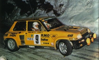 Bruno Saby - Francoise Sappey
50º Rallye Automobile de Monte-Carlo 1982. Renault 5 Turbo (6480 VM 38). Clasificado 5º.

Del 16 al 22 de Enero, Monte Carlo.
Superficie: asfalto - nieve.

El Rally tenia un total de 4082.71 km de los que 747.81 km divididos en 32 tramos eran especiales, (2 de ellas fueron canceladas SS7 Trigance - Chateauvieux 1 de 28,53 Km y SS15 St Jean en Royans - La Chapelle en Vercors de 38,67 Km).

Se inscribieron 306 equipos, tomaron la salida 299, finalizaron 140.@
Palabras clave: Bruno_Saby;Francoise_Sappey;Renault;Turbo;Montecarlo;nieve;1982