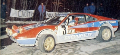 Jean-Claude Andruet -  Michele Petit (Biche)
50º Rallye Automobile de Monte-Carlo 1982. Ferrari 308 GTB (1762 JY 92). Abandonó por accidente en SS6 Col des Garcinets de 22.87 km.

Del 16 al 22 de Enero, Monte Carlo.
Superficie: asfalto - nieve.

El Rally tenia un total de 4082.71 km de los que 747.81 km divididos en 32 tramos eran especiales, (2 de ellas fueron canceladas SS7 Trigance - Chateauvieux 1 de 28,53 Km y SS15 St Jean en Royans - La Chapelle en Vercors de 38,67 Km).

Se inscribieron 306 equipos, tomaron la salida 299, finalizaron 140.@
Palabras clave: ;Michèle_Espinosi-Petit;Ferrari;GTB;Montecarlo;1982