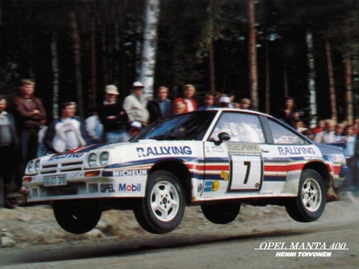 Henri Toivonen - Fred Gallagher
33º 1000 Lakes Rally 1983. Opel Manta 400 (GG-CT 310). Abandonó por daños de motor a causa de una salida de pista en SS39 Kraakkio de 10.51 Km.

Del 26 al 28 de Agosto, Jyväskylä, Finlandia. Superficie: tierra.

El Rally tenia un total de 1461.00 km de los que 472.63 km divididos en 50 tramos eran especiales.

Se inscribieron 180 equipos, tomaron la salida 174, finalizaron 71.@
Palabras clave: Henri_Toivonen;opel;manta;Finlandia;grupo_b;1983