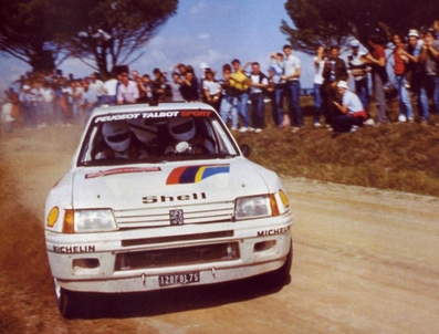 Ari Vatanen - Terry Harryman
26º Rally de Sanremo 1984. Peugeot 205 Turbo 16 (128 FBL 75). Clasificado 1º.

Del 30 de Septiembre al 5 de Octubre, Sanremo, Liguria, Imperia, Italia.
Superficie: asfalto -tierra.

El Rally tenia un total de 2546.29 km de los que 807.69 km divididos en 56 tramos eran especiales, (2 de ellas fueron canceladas SS7 Sante Luce de 12,30 km y SS26 Chiusdino 2 de 17,41 Km).

Se inscribieron 104 equipos, tomaron la salida 100, finalizaron 35.@
Palabras clave: ;Terry_Harryman;Peugeot;T16;Grupo_B;Sanremo;1984