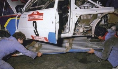 Asistencia del Equipo Peugeot Talbot Sport en el 26º Rally de Sanremo 1984
En el Peugeot 205 Turbo 16 (128 FBL 75) de Ari Vatanen - Terry Harryman, clasificado 1º.

Del 30 de Septiembre al 5 de Octubre, Sanremo, Liguria, Imperia, Italia.
Superficie: asfalto -tierra.

El Rally tenia un total de 2546.29 km de los que 807.69 km divididos en 56 tramos eran especiales, (2 de ellas fueron canceladas SS7 Sante Luce de 12,30 km y SS26 Chiusdino 2 de 17,41 Km).

Se inscribieron 104 equipos, tomaron la salida 100, finalizaron 35.@
Palabras clave: Ari_Vatanen;Terry_Harryman;Peugeot;Turbo;Grupo_B;Sanremo;Asistencias;1984