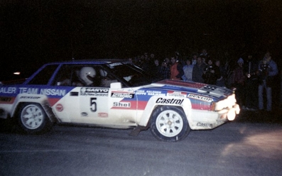 Timo Salonen - Seppo Harjanne
14º Sanyo Rally de Nueva Zelanda 1984. Nissan 240RS. Clasificado 4º.
El Rally tenia un total de 2626 km de los que 1044 km divididos en 45 tramos, eran especiales.
Tomaron la salida 63 participantes, finalizaron 35.@
Palabras clave: Timo_Salonen;Seppo_Harjanne;Nissan;RS;Nueva_Zelanda;1984
