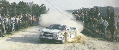 Massimo "Miki" Biasion - Tiziano Siviero
18º Rallye de Portugal - Vinho do Porto 1984. Lancia Rally 037 (TO W67784). Clasificado 4º.

Del 6 al 10 de Marzo, Estoril, Portugal.
Superficie: asfalto - tierra.

El Rally tenia un total de 2400.00 km de los que 685.00 km divididos en 45 tramos eran especiales.

Tomaron la salida 70 equipos, finalizaron 20.@
Palabras clave: Miki_Biasion;Tiziano_Siviero;Lancia;Grupo_B;Portugal;1984