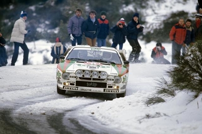 Massimo (Miki) Biasion - Tiziano Siviero
52º Rallye Automobile de Monte-Carlo 1984. Lancia Rally 037 (TO W67773). Clasificado 6º.
Jolly Club Totip

Del 21 al 27 de Enero, Monte-Carlo.
Superficie: asfalto - nieve.

El Rally tenia un total de 3328.90 km de los que 753.20 km divididos en 30 tramos eran especiales (4 de ellas fueron canceladas SS3 St Jean en Royans de 39 Km, SS11 Les Savoyons - Sigoyer de 32 Km, SS12 Pont sur Barrage du Sautet de 18,40 Km, SS13 Chateau d'Ancelle - La Batie Neuve de 11,20 Km).

Se inscribieron 222 equipos, tomaron la salida 209, finalizaron 120.@
Palabras clave: Lancia;Montecarlo;Grupo_B;Nieve;1984