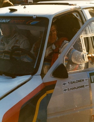 Timo Salonen - Seppo Harjanne
19º Rally Portugal 1985. Peugeot 205 Turbo 16. Clasificado 1º.
Palabras clave: Timo_Salonen;Seppo_Harjanne;Peugeot;Turbo;T16;Portugal;Grupo_B;1985