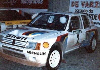Ari Vatanen - Terry Harryman
Parque Cerrado

19º Rallye de Portugal Vinho do Porto 1985. Peugeot 205 Turbo 16 (716 EXC 75). Abandonó por daños en la suspensión y motor después de sufrir un pinchazo en SS21 Arcos - Portela 1 de 27 Km.
Peugeot Talbot Sport

Del 6 al 9 de Marzo, Estoril, Portugal.
Superficie: asfalto - tierra.

El Rally tení­a un total de 2455 km de los que 730.50 km divididos en 47 tramos eran especiales.

Tomaron la salida 94 equipos, finalizaron 28.@
Palabras clave: Terry_Harryman;Peugeot;Turbo;Grupo_B;parque_cerrado;Portugal;1985