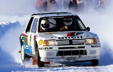 Ari Vatanen - Terry Harryman
35º Rally de Suecia 1985. Peugeot 205 Turbo 16. Clasificado 1º. 
Palabras clave: ;Terry_Harryman;Peugeot;T16;Grupo_B;Suecia;nieve;1985