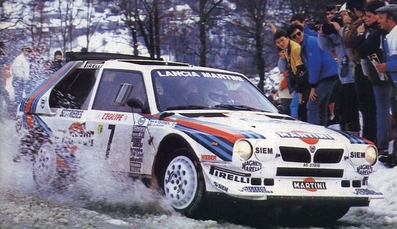 Henri Toivonen - Sergio Cresto
54º Rallye Automobile de Monte-Carlo 1986. Lancia Delta S4 (A6 37616). Clasificado 1º.

Del 18 al 24 de Enero, Monte-Carlo.
Superficie: asfalto - nieve.

El Rally tenía un total de 3984.00 km de los que 881.20 km divididos en 36 tramos eran especiales.

Tomaron la salida 156 equipos, finalizaron 65.@
Palabras clave: Henri_Toivonen;Sergio_Cresto;Lancia;Delta;Grupo_B;Montecarlo;nieve;1986