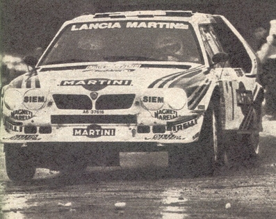 Henri Toivonen - Sergio Cresto
54º Rallye Automobile de Monte-Carlo 1986. Lancia Delta S4 (A6 37616). Clasificado 1º.

Del 18 al 24 de Enero, Monte-Carlo.
Superficie: asfalto - nieve.

El Rally tenía un total de 3984.00 km de los que 881.20 km divididos en 36 tramos eran especiales.

Tomaron la salida 156 equipos, finalizaron 65.@
Palabras clave: Henri_Toivonen;Sergio_Cresto;Lancia;Delta;Grupo_B;Montecarlo;1986
