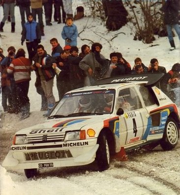 Juha Kankkunen - Juha Piironen
54º Rallye Automobile de Monte-Carlo 1986. Peugeot 205 Turbo 16 E2 (25 FGV 75). Clasificado 5º.

Del 18 al 24 de Enero, Monte-Carlo.
Superficie: asfalto - nieve.

El Rally tenía un total de 3984.00 km de los que 881.20 km divididos en 36 tramos eran especiales.

Tomaron la salida 156 equipos, finalizaron 65.@
Palabras clave: Juha_Kankkunen;Juha_Piironen;Peugeot;T16;Montecarlo;Grupo_B;nieve;1986