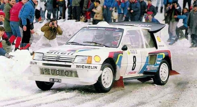 Bruno Saby - Jean-François Fauchille
54º Rallye Automobile de Monte-Carlo 1986. Peugeot 205 Turbo 16 E2 (26 FGV 75). Clasificado 6º.

Del 18 al 24 de Enero, Monte-Carlo.
Superficie: asfalto - nieve.

El Rally tenía un total de 3984.00 km de los que 881.20 km divididos en 36 tramos eran especiales.

Tomaron la salida 156 equipos, finalizaron 65.@
Palabras clave: ;Peugeot;Turbo;E2;Montecarlo;1986;nieve