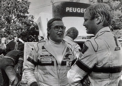 Timo Salonen y Juha Kankkunen
Año 1986
Pilotos del Equipo Peugeot Talbot Sport
Palabras clave: Timo_Salonen;Peugeot;Grupo_B;Turbo;1986;Personajes