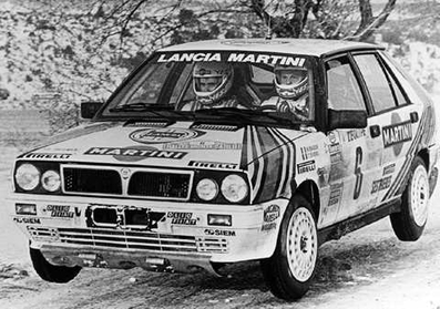 Massimo (Miki) Biasion - Tiziano Siviero
55º Rallye Automobile de Monte-Carlo 1987. Lancia Delta HF 4WD (TO 66488F). Clasificado 1º.

Del 17 al 22 de Enero, Monte-Carlo.
Superficie: asfalto - nieve.

El Rally tenia un total de 3162.00 km de los que 593.45 km divididos en 26 tramos eran especiales, (1 de ellos fue cancelado SS3 Les Egats - St. Luce de 13.50 Km).

Se inscribieron 163 equipos, tomaron la salida 160, finalizaron 93.@
Palabras clave: Miki_Biasion;Tiziano_Siviero;Lancia;Delta;4WD;Montecarlo;1987;nieve