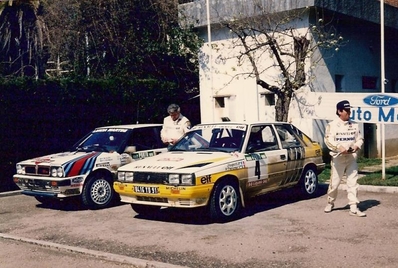 Jean Ragnotti - Pierre Thimonier
21º Rallye de Portugal Vinho do Porto 1987. Renault 11 Turbo (8416 YD 91). Clasificado 2º.

Al lado el Lancia Delta HF 4WD (TO 60994F) de Markku Alén - Ilkka Kivimäki, clasificado 1º.

Del 11 al 14 de Marzo, Estoril, Cascais, Lisboa, Portugal.
Superficie: asfalto - tierra.

El Rally tenia un total de 2,088.23 Km de los que 603.50 Km divididos en 37 tramos eran especiales.

Tomaron la salida 94 equipos, finalizaron 36.@
Palabras clave: ;Renault;Turbo;Portugal;1987;Lancia;Delta;Parque_Cerrado