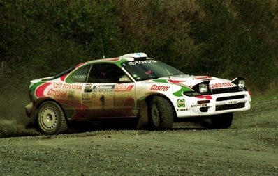 Juha Kankkunen - Nicky Grist
24º Rothmans Rally New Zealand 1994. Toyota Celica Turbo 4WD -ST185- (K-AM 5380). Clasificado 2º.

Del 29 al 31 de Julio, Auckland, Nueva Zelanda.

El Rally tenia un total de 1814.64 km de los que 519.31 km divididos en 30 tramos eran especiales (una de ellas fue cancelada SS23
Maramarua Forest HQ de 16.61 km).

Se inscribieron 81 equipos, tomaron la salida 81, finalizaron 46.@
Palabras clave: Juha_Kankkunen;Nicky_Grist;Toyota;Celica;Turbo;Nueva_Zelanda;1994